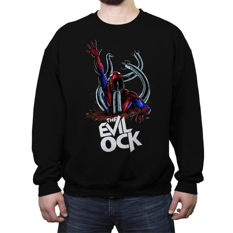 The Evil Ock - Crew Neck Sweatshirt Crew Neck Sweatshirt RIPT Apparel Small / Black