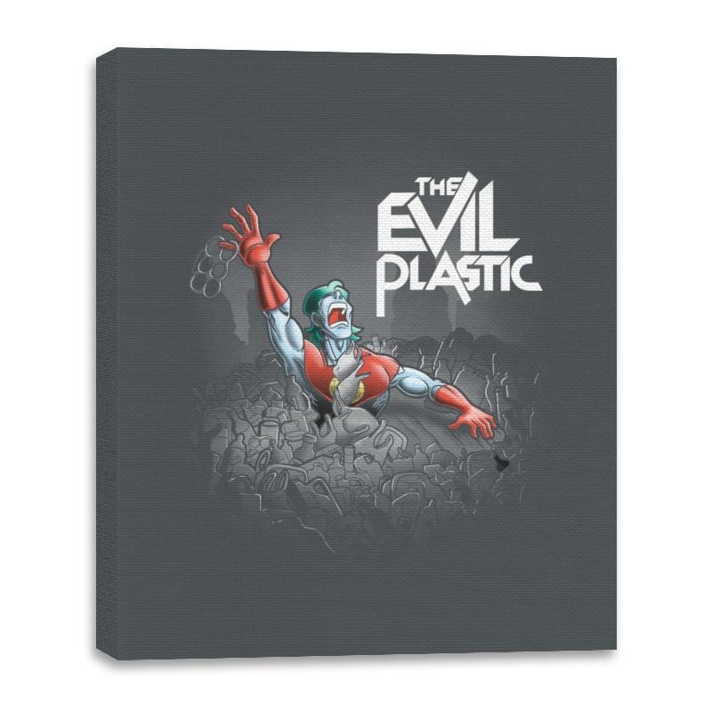 The Evil Plastic - Canvas Wraps Canvas Wraps RIPT Apparel 16x20 / Charcoal