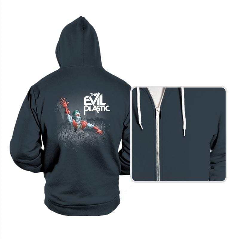 The Evil Plastic - Hoodies Hoodies RIPT Apparel Small / Dark Gray