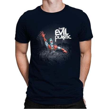 The Evil Plastic - Mens Premium T-Shirts RIPT Apparel Small / Midnight Navy