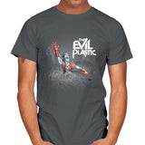 The Evil Plastic - Mens T-Shirts RIPT Apparel Small / Charcoal