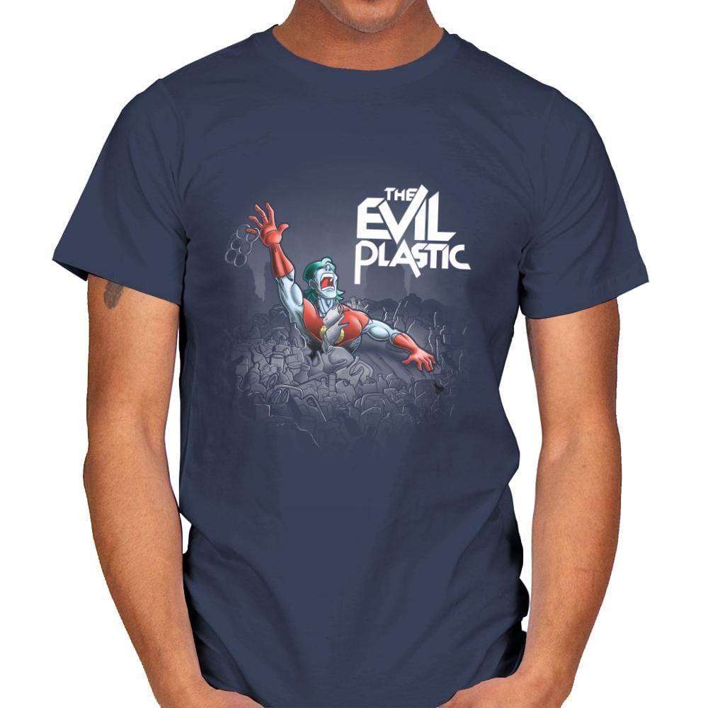The Evil Plastic - Mens T-Shirts RIPT Apparel Small / Navy