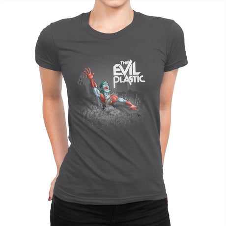 The Evil Plastic - Womens Premium T-Shirts RIPT Apparel Small / Heavy Metal