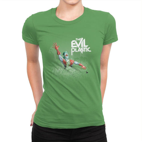 The Evil Plastic - Womens Premium T-Shirts RIPT Apparel Small / Kelly Green