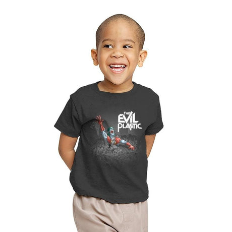 The Evil Plastic - Youth T-Shirts RIPT Apparel X-small / Charcoal