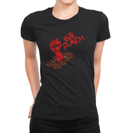 The Evil Punch - Womens Premium T-Shirts RIPT Apparel Small / Black