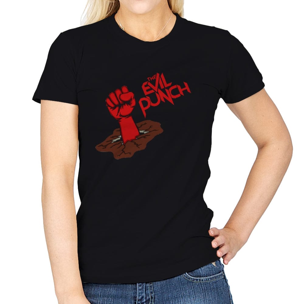 The Evil Punch - Womens T-Shirts RIPT Apparel Small / Black