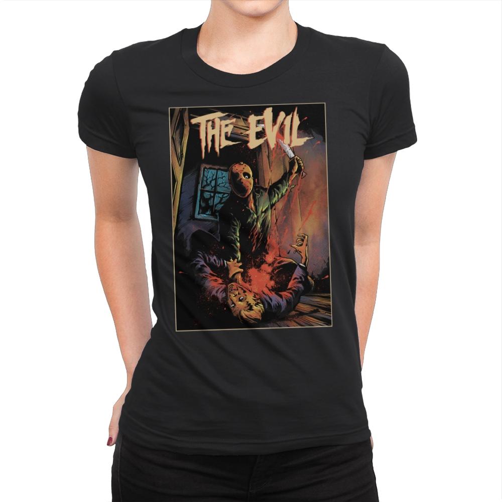 The Evil - Womens Premium T-Shirts RIPT Apparel Small / Black