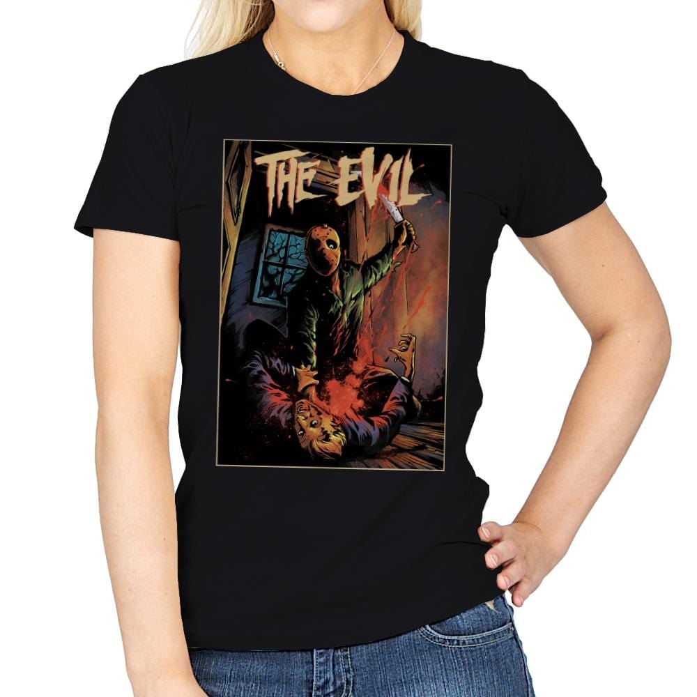 The Evil - Womens T-Shirts RIPT Apparel Small / Black