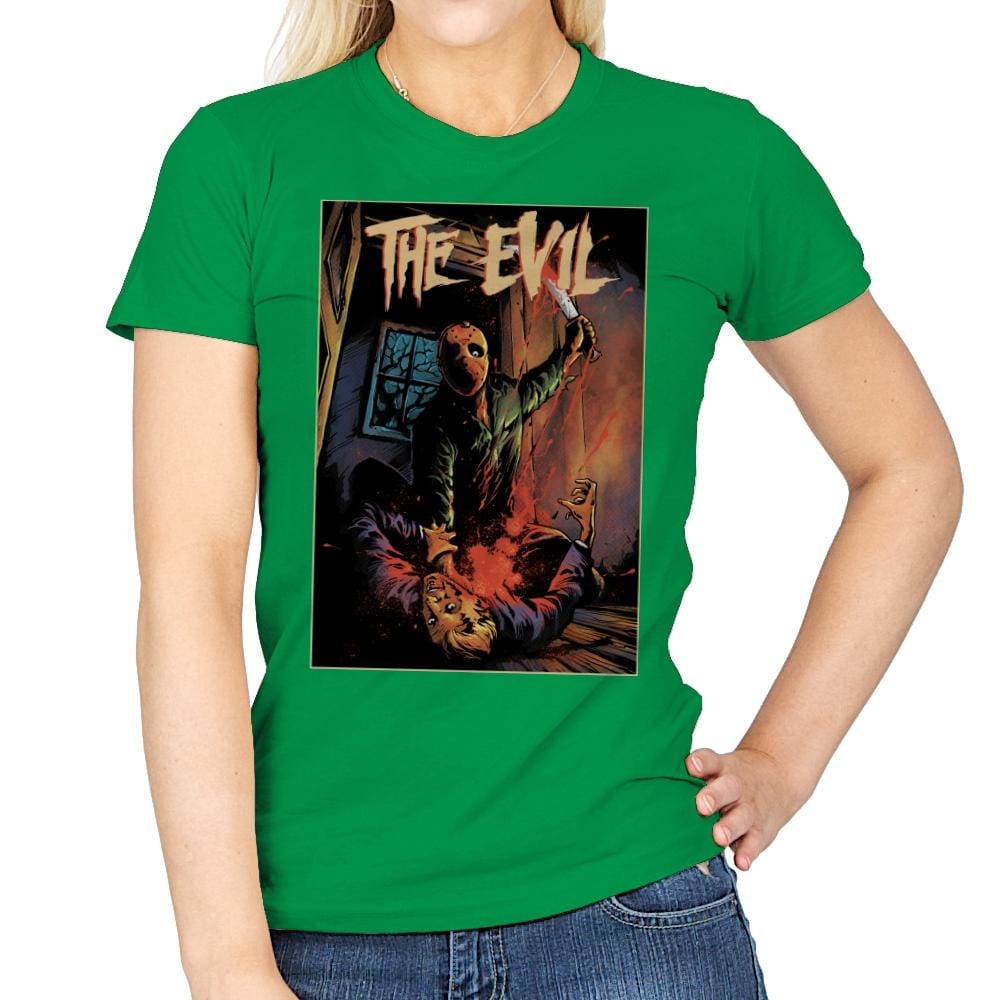 The Evil - Womens T-Shirts RIPT Apparel Small / Irish Green