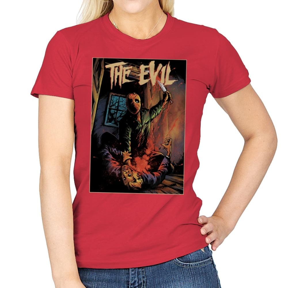 The Evil - Womens T-Shirts RIPT Apparel Small / Red