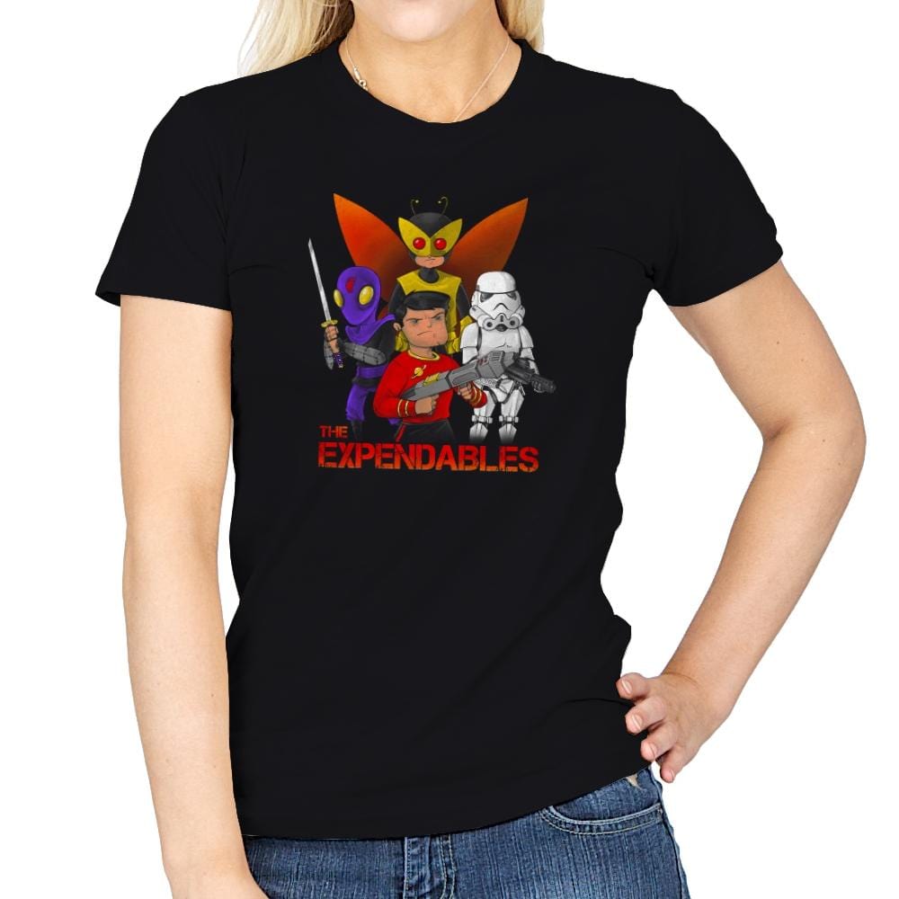 The Expendables Exclusive - Womens T-Shirts RIPT Apparel Small / Black