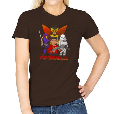 The Expendables Exclusive - Womens T-Shirts RIPT Apparel Small / Dark Chocolate