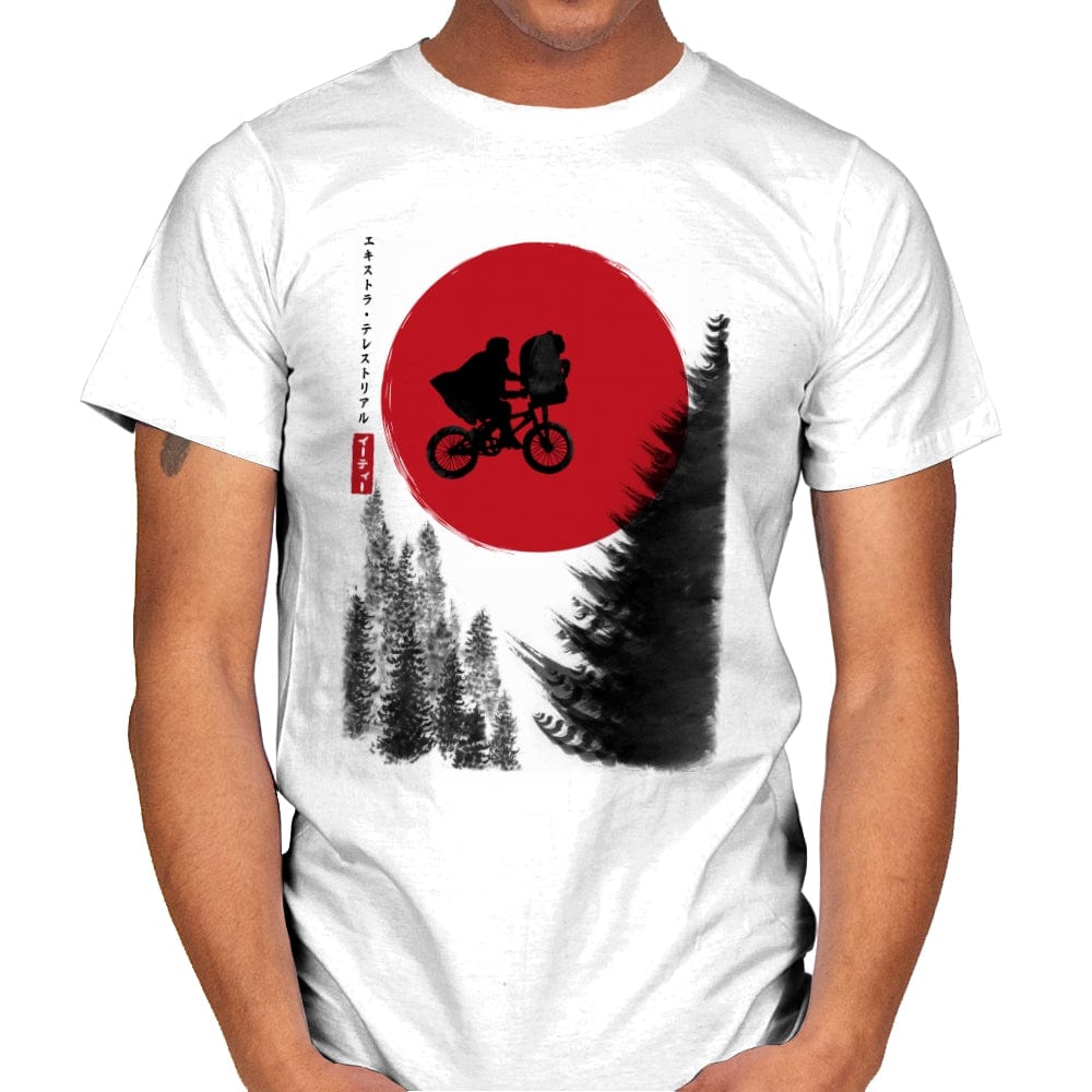 The Extra-Terrestrial in Japan - Mens T-Shirts RIPT Apparel Small / White