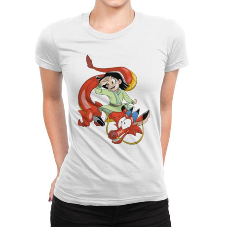 The Fa's dragon - Womens Premium T-Shirts RIPT Apparel Small / White