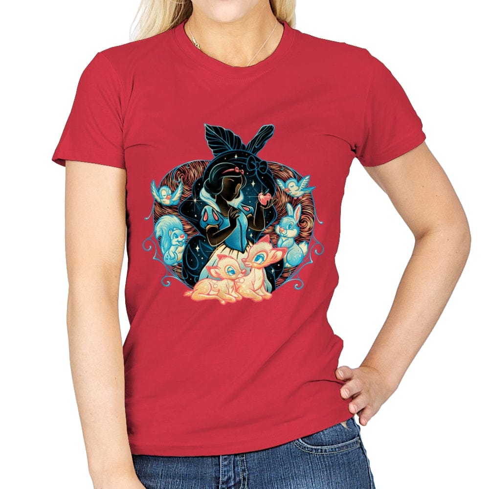 The Fairest in the Night Sky - Womens T-Shirts RIPT Apparel Small / Red