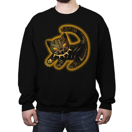 The Fake Panther King - Crew Neck Sweatshirt Crew Neck Sweatshirt RIPT Apparel