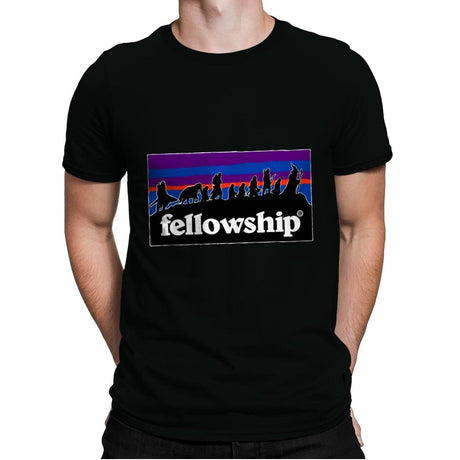 The Fellowship Badge - Mens Premium T-Shirts RIPT Apparel Small / Black