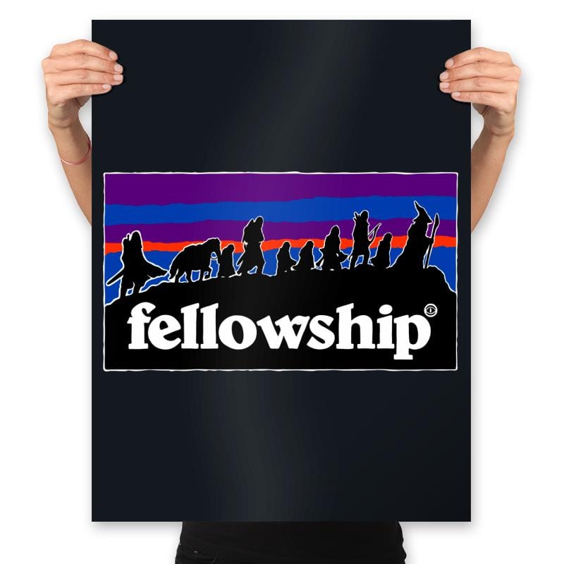 The Fellowship Badge - Prints Posters RIPT Apparel 18x24 / Black