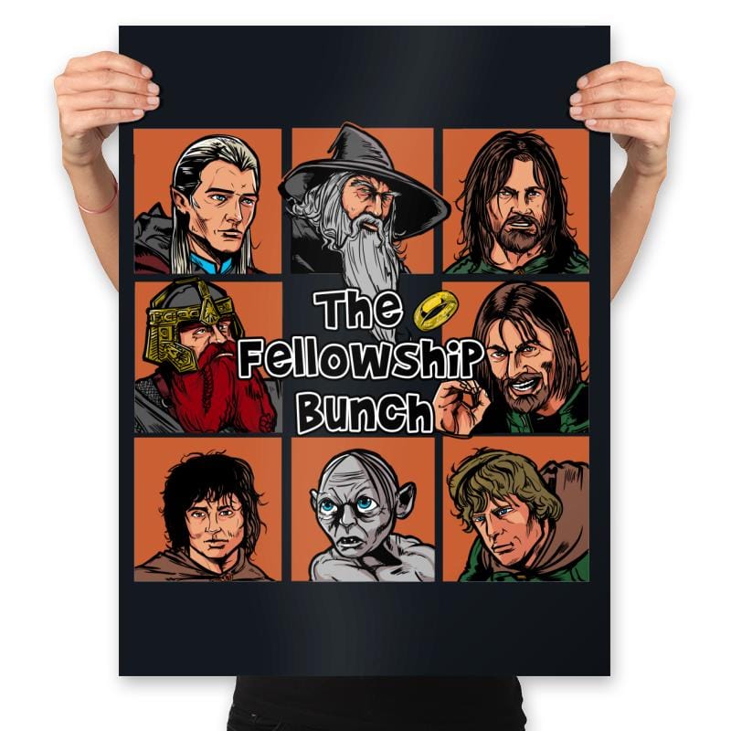 The Fellowship Bunch - Prints Posters RIPT Apparel 18x24 / Black