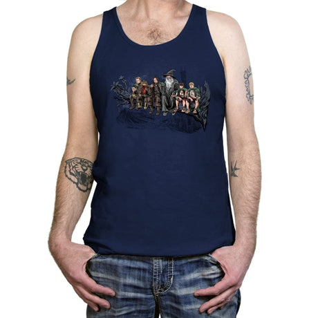 The Fellowship of the Lunch - Tanktop Tanktop RIPT Apparel X-Small / Navy