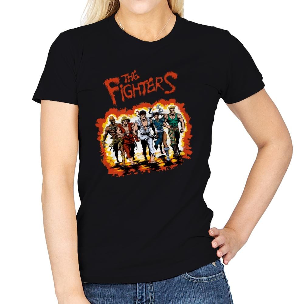 The Fighters - Womens T-Shirts RIPT Apparel Small / Black