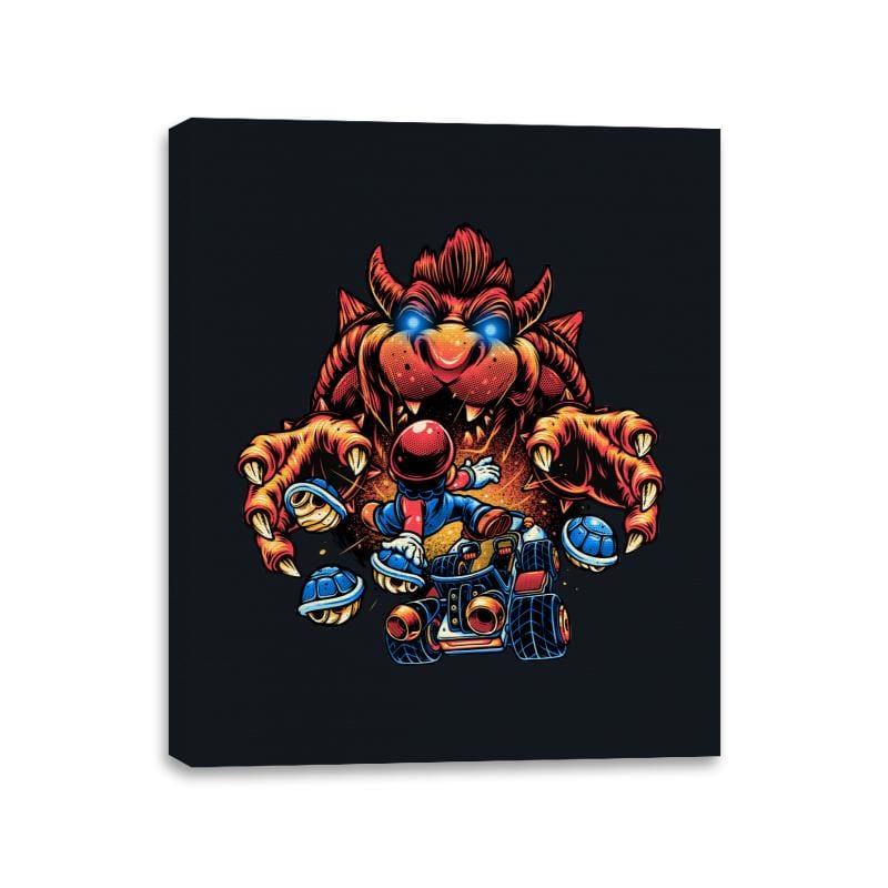 The Final Boss - Canvas Wraps Canvas Wraps RIPT Apparel 11x14 / Black