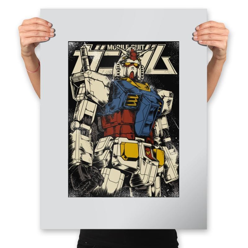 The First Bot - Prints Posters RIPT Apparel 18x24 / Silver