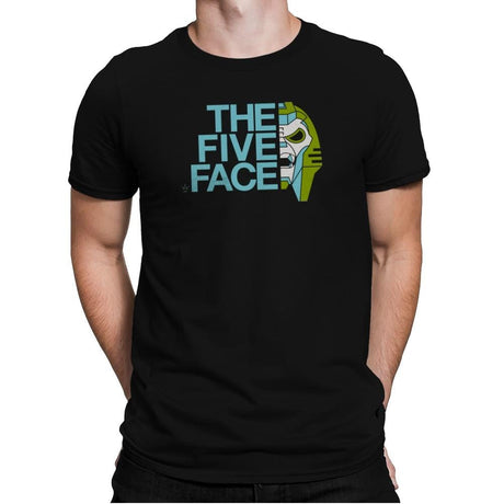 The Five Face Exclusive - Mens Premium T-Shirts RIPT Apparel Small / Black