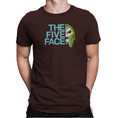 The Five Face Exclusive - Mens Premium T-Shirts RIPT Apparel Small / Dark Chocolate