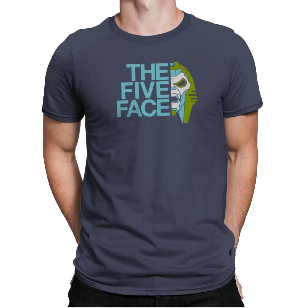 The Five Face Exclusive - Mens Premium T-Shirts RIPT Apparel Small / Indigo