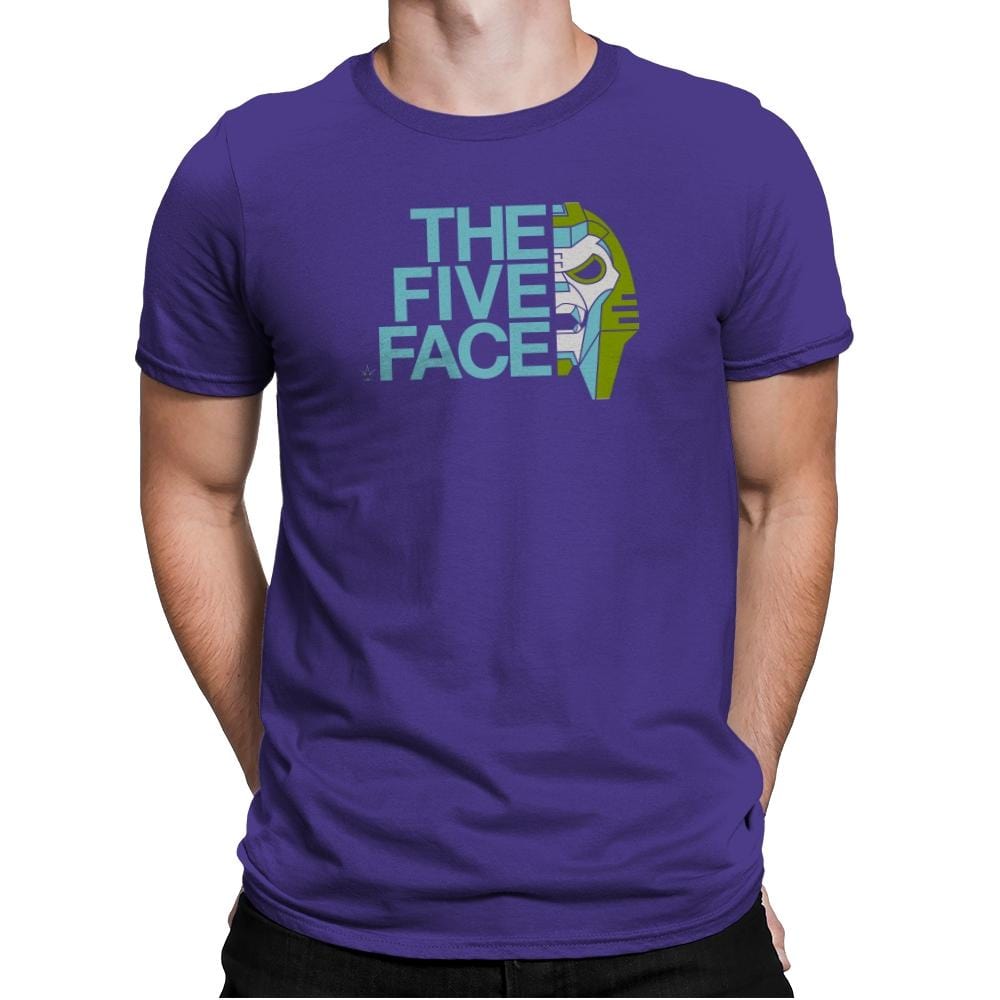 The Five Face Exclusive - Mens Premium T-Shirts RIPT Apparel Small / Purple Rush