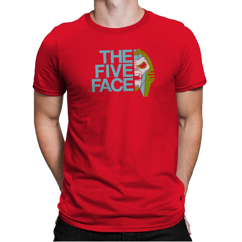 The Five Face Exclusive - Mens Premium T-Shirts RIPT Apparel Small / Red