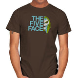 The Five Face Exclusive - Mens T-Shirts RIPT Apparel Small / Dark Chocolate