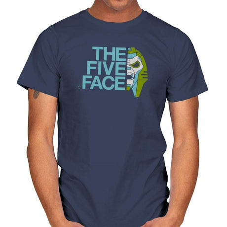 The Five Face Exclusive - Mens T-Shirts RIPT Apparel Small / Navy