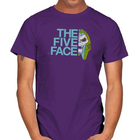 The Five Face Exclusive - Mens T-Shirts RIPT Apparel Small / Purple