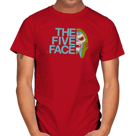The Five Face Exclusive - Mens T-Shirts RIPT Apparel Small / Red
