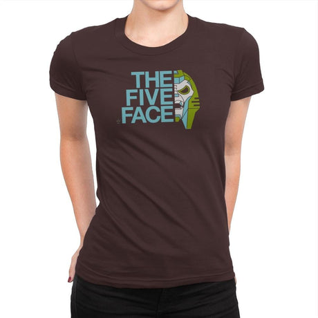 The Five Face Exclusive - Womens Premium T-Shirts RIPT Apparel Small / Dark Chocolate