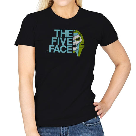 The Five Face Exclusive - Womens T-Shirts RIPT Apparel Small / Black