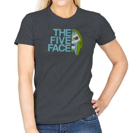 The Five Face Exclusive - Womens T-Shirts RIPT Apparel Small / Charcoal