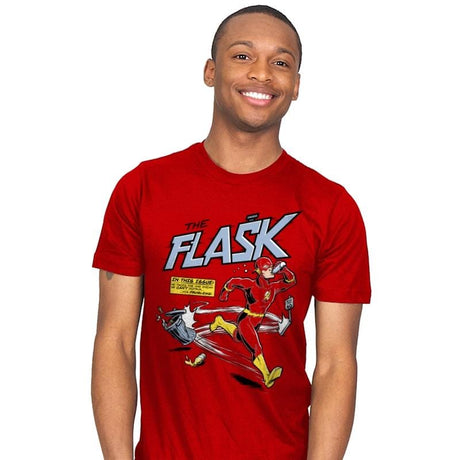 The Flask - Mens T-Shirts RIPT Apparel Small / Red