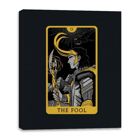 The Fool - Canvas Wraps Canvas Wraps RIPT Apparel 16x20 / Black