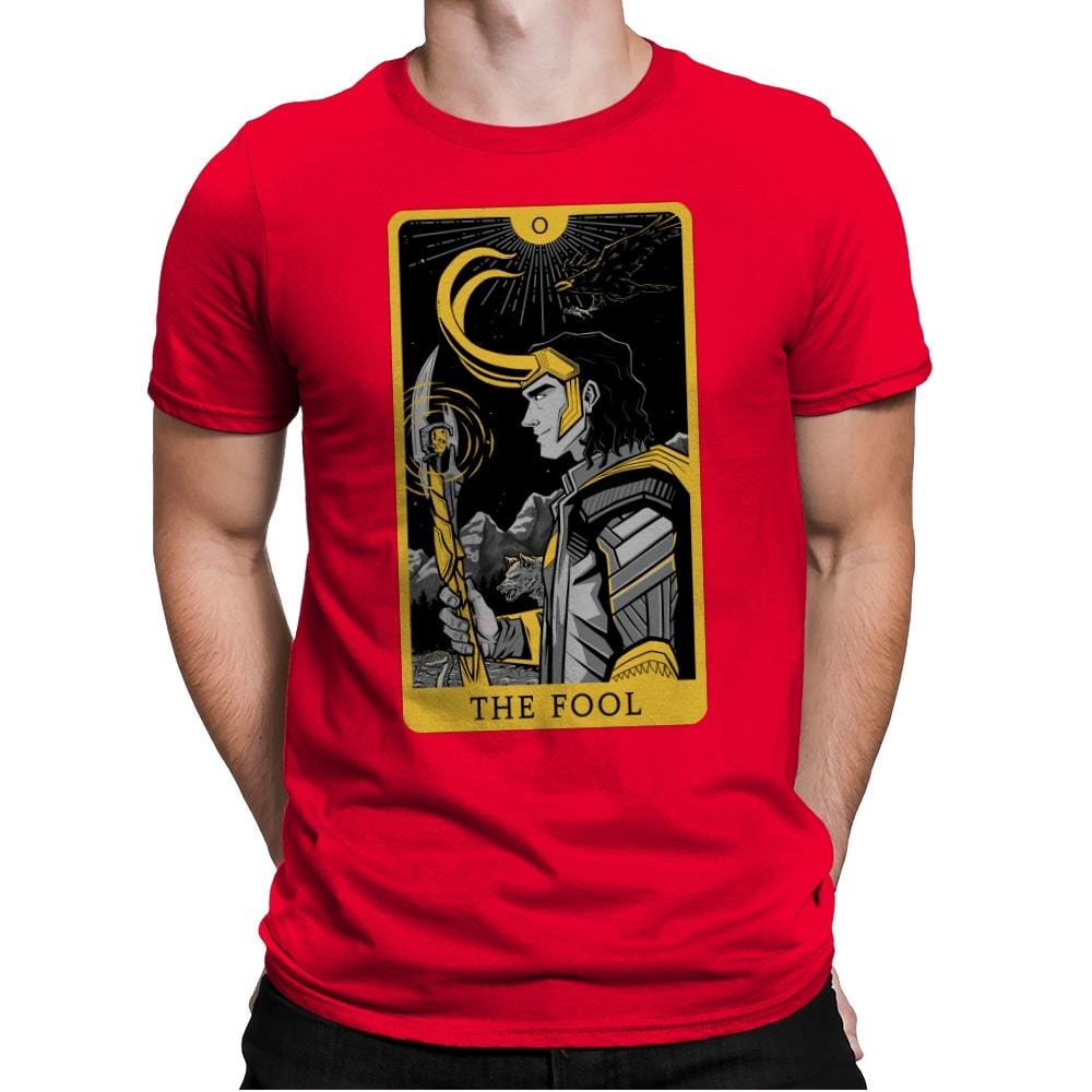 The Fool - Mens Premium T-Shirts RIPT Apparel Small / Red
