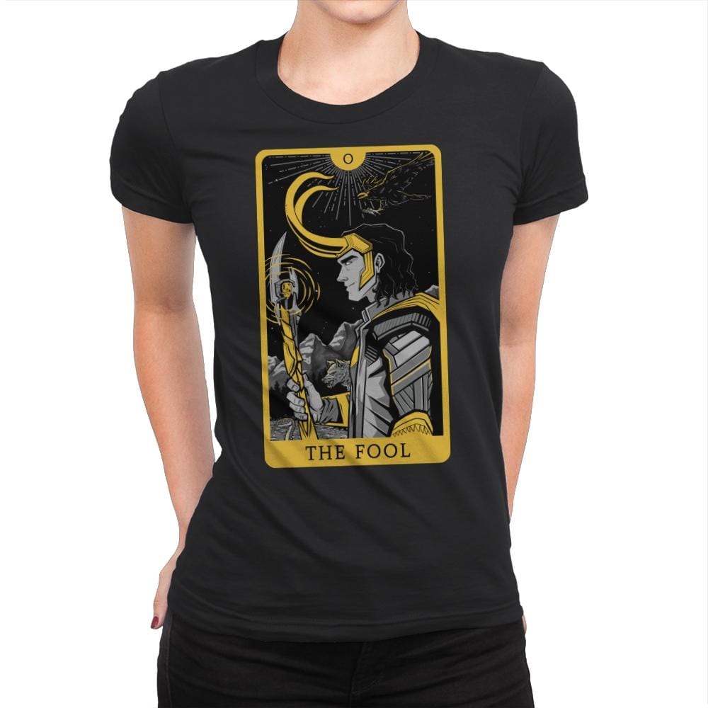 The Fool - Womens Premium T-Shirts RIPT Apparel Small / Black