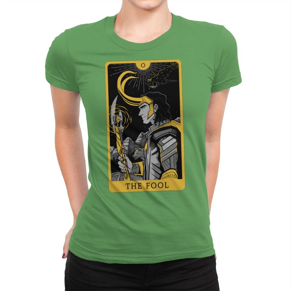 The Fool - Womens Premium T-Shirts RIPT Apparel Small / Kelly