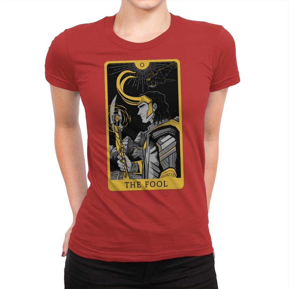 The Fool - Womens Premium T-Shirts RIPT Apparel Small / Red