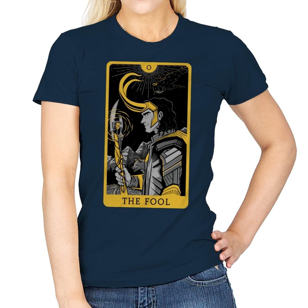 The Fool - Womens T-Shirts RIPT Apparel Small / Navy