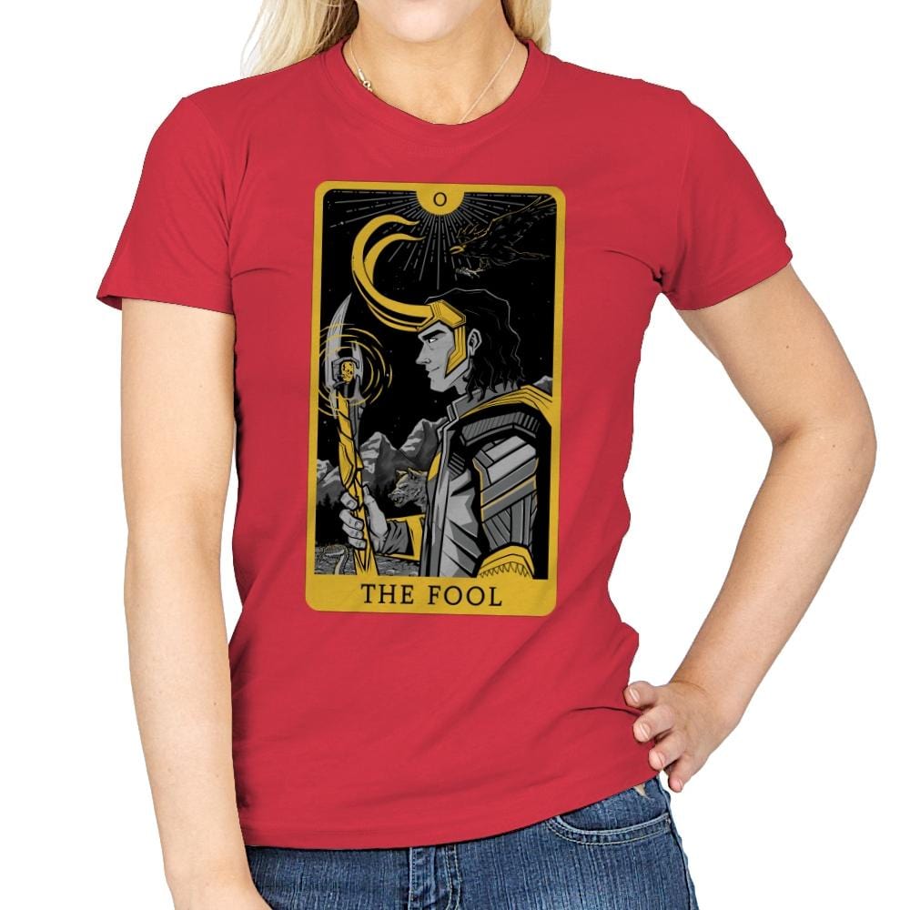 The Fool - Womens T-Shirts RIPT Apparel Small / Red