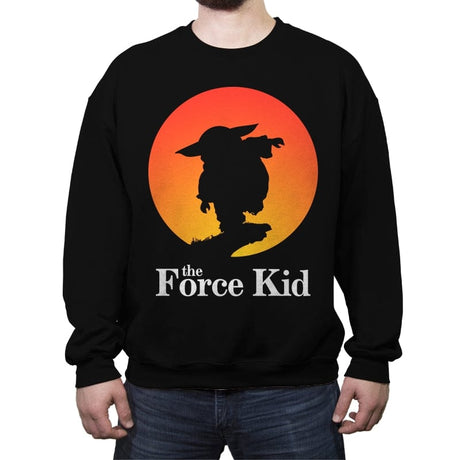 The Force Kid - Crew Neck Sweatshirt Crew Neck Sweatshirt RIPT Apparel Small / Black