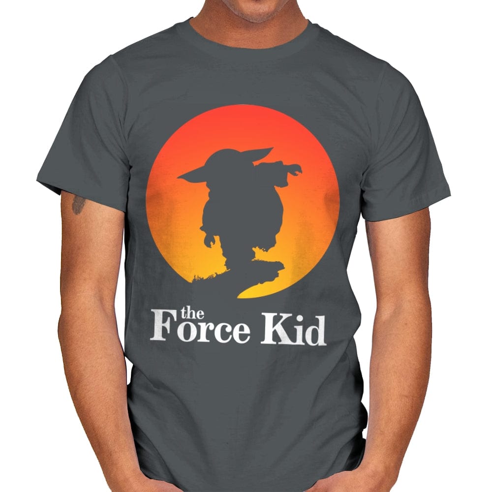 The Force Kid - Mens T-Shirts RIPT Apparel Small / Charcoal